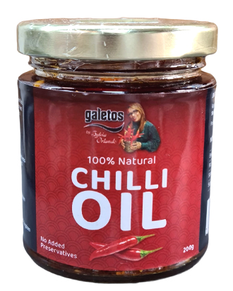Galetos-Sauce-100%-Natural-Chilli-Oil-Bottle-Front